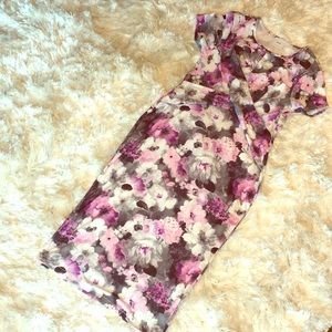 Asos floral print short sleeve maternity dress